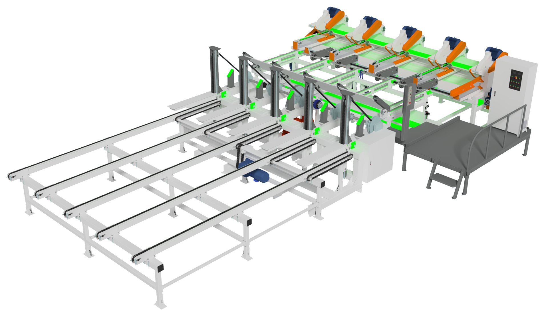 SF8005多頭鋸連線